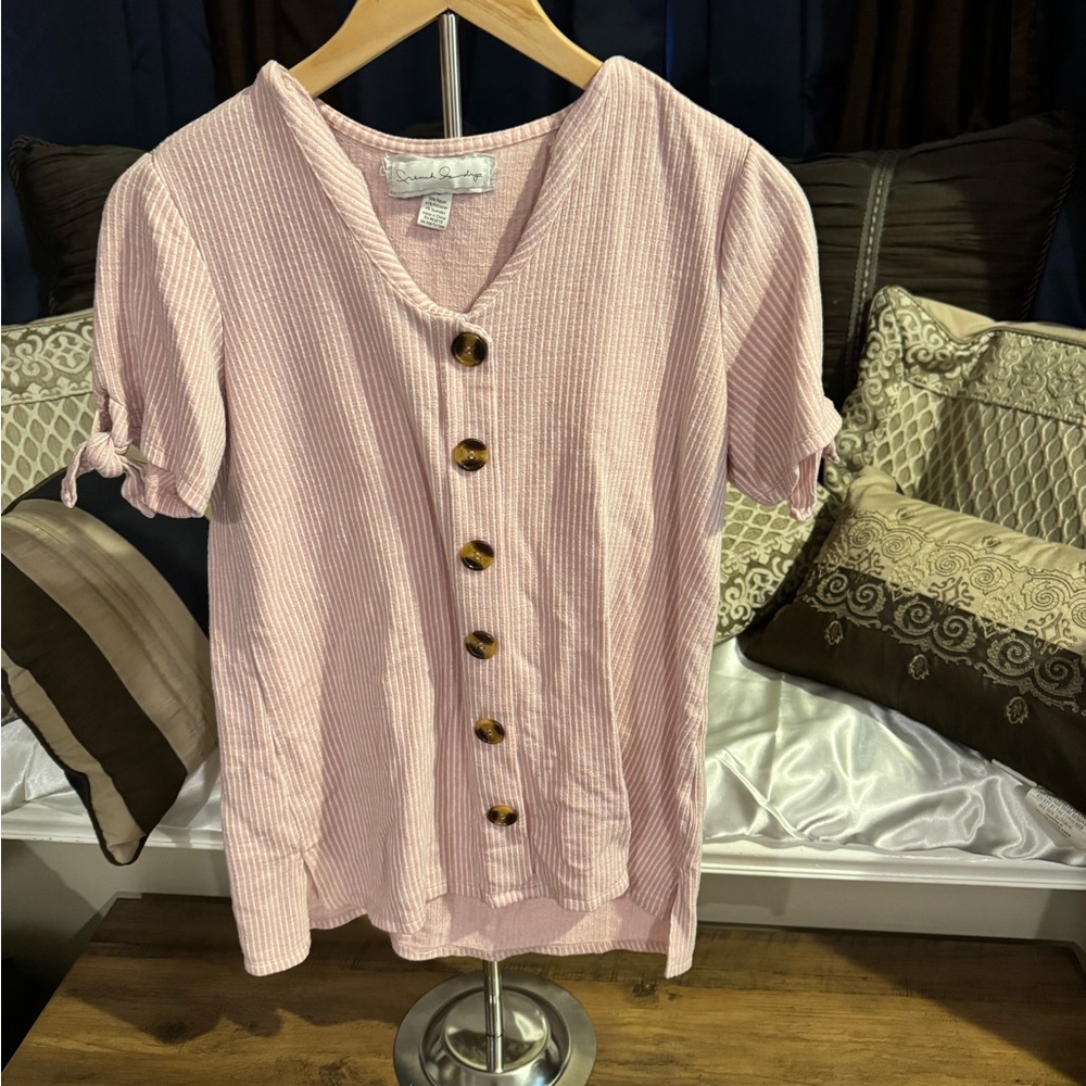 French Laundry Light Pink Button-Down Shirt